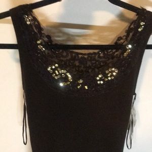 Embroidered brown blouse